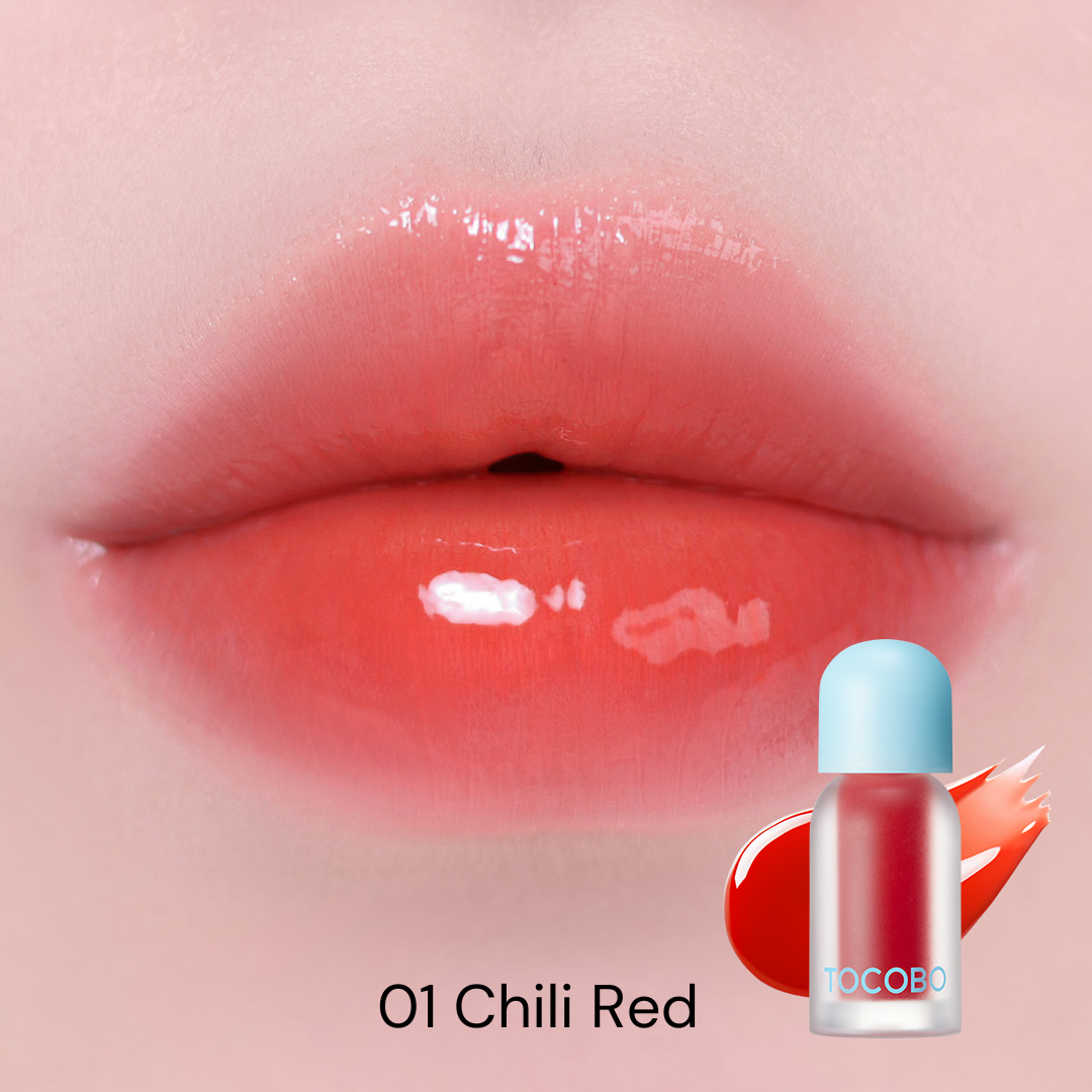TOCOBO JUICY BERRY PLUMPING LIP OIL 01 CHILL RED
